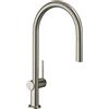 hansgrohe Talis M54 rubinetto da cucina, estraibile, orientabile, 72802800, Talis M54 acciaio inox spazzolato [Rubinetteria da Cucina > Rubinetti da Cucina]