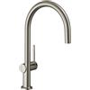 hansgrohe Talis M54 rubinetto da cucina, orientabile, 72804800, Talis M54 acciaio inox spazzolato [Rubinetteria da Cucina > Rubinetti da Cucina]