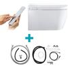 Duravit SensoWash Starck f smart WC sospeso Plus Compact, con set collegamento e interfaccia, 650000012004320+1007310000+1007290000, Compact SensoWash; SensoWash Starck f bianco [WC > Smart WC]