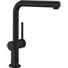 hansgrohe Talis M54 rubinetto da cucina, orientabile, 72840670, Talis M54 nero opaco [Rubinetteria da Cucina > Rubinetti da Cucina]