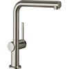 hansgrohe Talis M54 rubinetto da cucina, orientabile, 72840800, Talis M54 acciaio inox spazzolato [Rubinetteria da Cucina > Rubinetti da Cucina]