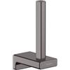 hansgrohe AddStoris porta rotolo di riserva, 41756340, AddStoris nero cromato spazzolato [Accessori Bagno > Porta Rotolo]