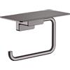 hansgrohe AddStoris porta rotolo, 41772340, AddStoris nero cromato spazzolato [Accessori Bagno > Porta Rotolo]