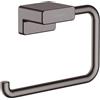 hansgrohe AddStoris porta rotolo, 41771340, AddStoris nero cromato spazzolato [Accessori Bagno > Porta Rotolo]