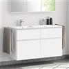 evineo ineo lavabo doppio per mobile La: 121 P: 46 cm, BE0244WH, ineo4; ineo5 bianco [Lavabi > Lavabi Doppi]