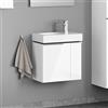 evineo ineo4 mobile La: 52 cm, 2 porte sinistra, con maniglia, per Geberit iCon lavabi per le mani,, BE0217WH, ineo4 [Mobili da Bagno > Mobili Lavabo]