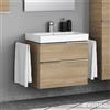 evineo ineo4 mobile La: 74 cm, 2 scomparti estraibili, con maniglia, per Geberit iCon e Acanto lavabo,, BE0220OA, ineo4 [Mobili da Bagno > Mobili Lavabo]