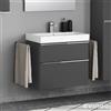 evineo ineo4 mobile La: 74 cm, 2 scomparti estraibili, con maniglia, per Geberit iCon e Acanto lavabo,, BE0220AN, ineo4 [Mobili da Bagno > Mobili Lavabo]