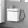 evineo ineo4 mobile La: 52 cm, 2 porte a destra, con maniglia, per Geberit iCon lavabi per le mani,, BE0218WH, ineo4 [Mobili da Bagno > Mobili Lavabo]
