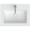 neoro n50T46 edge lavabo integrato ultrapiatto La: 60,5 P: 46 cm, BN0054WM, n50T46 bianco opaco [Lavabi > Lavabi Integrati]