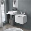 evineo ineo2.5 consolle con mobile con 1 scomparto estraibile, PR1256, ineo2.5 [Mobili da Bagno > Mobili Lavabo]