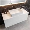 neoro n50 Slim top La: 120 cm in materiale termoplastico (PMMA), BN0404WM, n50 [Mobili da Bagno > Top]