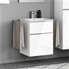 Geberit Renova Plan Slim lavabo, evineo ineo4 mobile per lavabo, La: 55 cm; 2 scomparti estraibili con maniglia,, 122255600+BE0224WH, Renova Plan [Mobili da Bagno > Mobili con Lavabo Integrato]