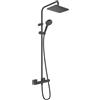 hansgrohe Vernis Shape colonna doccia con termostatico, 26286670, Vernis Shape nero opaco [Rubinetteria Bagno > Colonne Doccia]