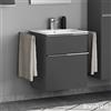 Geberit Renova Plan Slim lavabo, evineo ineo4 mobile per lavabo, La: 60 cm; 2 scomparti estraibili con maniglia,, 122260000+BE0225AN, Renova Plan [Mobili da Bagno > Mobili con Lavabo Integrato]