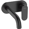 hansgrohe Vernis Blend rubinetto lavabo a parete, 71576670, Vernis Blend nero opaco [Rubinetteria Bagno > Rubinetteria Lavabo]