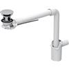Geberit Universal sifone salvaspazio con piletta e salterello DN 32, 152072211, Universal cromo [Rubinetteria Bagno > Sistemi di Scarico]
