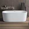 RIHO Modesty vasca da bagno freestanding, ovale, B090001105, Modesty bianco opaco [Vasche da Bagno > Vasche da Bagno Freestanding]