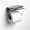 Keuco Plan Black Selection porta rotolo, 14973370000, Plan Black Selection nero opaco/grigio [Accessori Bagno > Porta Rotolo]