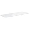 neoro n50 Slim top La: 140 cm in materiale termoplastico (PMMA), BN0408WH, n50 [Mobili da Bagno > Top]