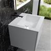 neoro n50 lavabo integrato ultrapiatto La: 60,5 P: 51,5 cm, BN0093WH, n50 bianco [Lavabi > Lavabi Integrati]
