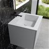 neoro n50 lavabo integrato ultrapiatto La: 60,5 P: 51,5 cm, BN0093WM, n50 bianco opaco [Lavabi > Lavabi Integrati]