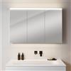 neoro n50 | n50T46 armadietto a specchio La: 120 cm con 3 ante, con illuminazione, per la Svizzera, BN0488MI, n50; n50T46 [Armadietti a Specchio > Armadietti a Specchio]
