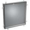 neoro n50 | n60 & rivea telaio di installazione per armadietto a specchio da incasso La: 80 A: 88,2 P: 16,6 cm, BN0477MI, n50; n60 argento anodizzato [Armadietti a Specchio > Accessori per Armadietti a Specchio]