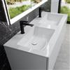 neoro n50 lavabo doppio integrato ultrapiatto La: 120,5 P: 51,5 cm, BN0098WH, n50 bianco [Lavabi > Lavabi Doppi]