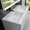 neoro n50 lavabo doppio integrato ultrapiatto La: 120,5 P: 51,5 cm, BN0099WH, n50 bianco [Lavabi > Lavabi Doppi]
