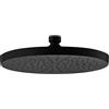 Fortis soffione doccia in plastica, rotondo Ø 200 mm, 7592002MB, Universal nero opaco [Rubinetteria Bagno > Soffioni Doccia]
