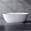 neoro n50 vasca da bagno freestanding L: 180 La: 80 A: 58 cm, con superficie facile da pulire, BN0003WM, n50 bianco opaco [Vasche da Bagno > Vasche da Bagno Freestanding]