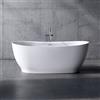 neoro n50 vasca da bagno freestanding L: 165 La: 78 A: 61 cm, con superficie facile da pulire, BN0006WM, n50 bianco opaco [Vasche da Bagno > Vasche da Bagno Freestanding]