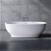 neoro n50 vasca da bagno freestanding L: 175 La: 80 A: 55 cm, con superficie facile da pulire, BN0008WM, n50 bianco opaco [Vasche da Bagno > Vasche da Bagno Freestanding]