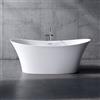 neoro n50 vasca da bagno freestanding L: 173 La: 85 A: 66,5 cm, con superficie facile da pulire, BN0009WM, n50 bianco opaco [Vasche da Bagno > Vasche da Bagno Freestanding]