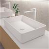 neoro n50 lavabo da appoggio La: 58 A: 13 P: 37 cm, con superficie facile da pulire, BN0065WM, n50 bianco opaco [Lavabi > Lavabi da Appoggio]