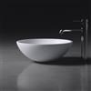 neoro n50 lavabo da appoggio Ø 40 A: 15 cm, con superficie facile da pulire, BN0069WM, n50 bianco opaco [Lavabi > Lavabi da Appoggio]