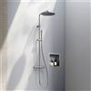 Fortis Spa flat 300 XXL sistema doccia con termostatico, doccetta ad asta di metallo rotonda e soffione doccia in metallo, 1046384PC, Spa cromo [Rubinetteria Bagno > Colonne Doccia]