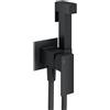 Mariner Quadra set doccetta bidet con funzione di miscelazione, QUA2000-NO, Quadra nero opaco [Rubinetteria Bagno > Bidet / Set Doccetta WC]