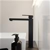 Mariner Quadra rubinetto lavabo con corpo del rubinetto rialzato, QUA0052-NO, Quadra nero opaco [Rubinetteria Bagno > Rubinetteria Lavabo]