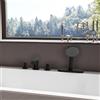 hansgrohe Vivenis rubinetto bordo vasca, miscelatore a due comandi, 75444670, Vivenis nero opaco [Rubinetteria Bagno > Rubinetteria Vasca]