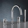 Mariner Logica rubinetto vasca 4 fori per montaggio su bordo vasca, LOG0125-CR, Logica cromo [Rubinetteria Bagno > Rubinetteria Vasca]