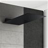 Mariner pannello a pioggia in acciaio inox con 1 funzione, WLS3500-NO, Logica; Quadra nero opaco [Rubinetteria Bagno > Soffioni Doccia]