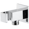 Mariner presa d'acqua in metallo con supporto doccetta squadrato, WLS0301-CR, Kobra; Otto; Quadra cromo [Rubinetteria Bagno > Prese d'Acqua]
