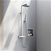 Fortis Spa flat 200 M sistema doccia con termostatico, doccetta ad asta di metallo e soffione doccia in metallo, 8468920PC, Spa cromo [Rubinetteria Bagno > Colonne Doccia]
