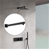 Fortis braccio doccetta, squadrato, 50745740MB, Universal nero opaco [Rubinetteria Bagno > Soffioni Doccia]