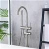 Mariner Logica rubinetto vasca autoportante in acciaio inox, incluso corpo incasso, LOX0091-IN+FIX0090, Logica Inox acciaio inox spazzolato [Rubinetteria Bagno > Rubinetteria Vasca]