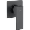 Fortis Scala rubinetto doccia monocomando, SET incluso corpo incasso, 1 uscita, 846901MB, Scala nero opaco [Rubinetteria Bagno > Rubinetteria Doccia]