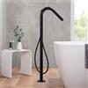 Fortis Brera colonna vasca a pavimento, incluso corpo incasso, 781361MB, Brera nero opaco [Rubinetteria Bagno > Rubinetteria Vasca]