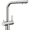Blanco Fontas rubinetto da cucina per sistema di filtraggio, orientabile, estraibile, 525199, Fontas acciaio inox spazzolato [Rubinetti da cucina con sistema di acqua potabile > Rubinetti per acqua potabile per filtro]